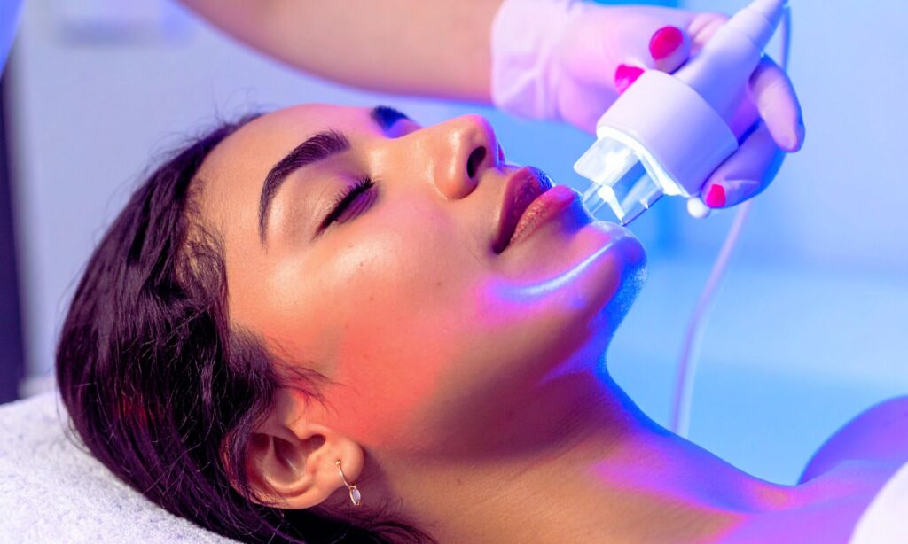 clinical facial for glass skin woman